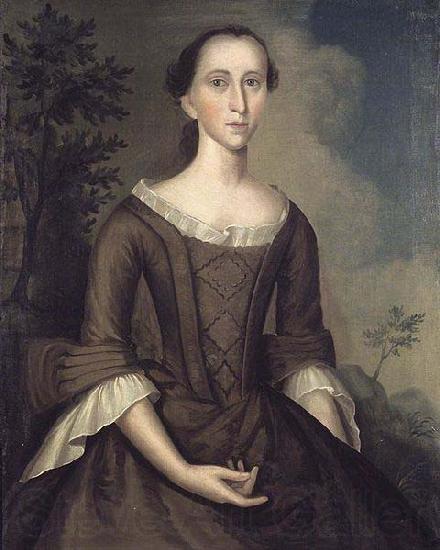 Joseph Badger Mrs. John Haskins (Hannah Upham) France oil painting art